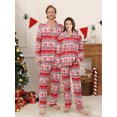 thumbnail image 3 of GYRATEDREAM Matching Family Christmas Pajamas Long Sleeve Button Down PJs Sets Holiday Sleepwear Loungewear, 3 of 8