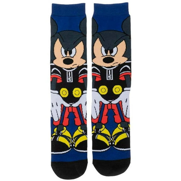 Kingdom Hearts Mickey Mouse Video Game Socks Sublimated 360 Adult Crew Socks
