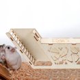 thumbnail image 2 of Miangastore Guinea Pig Hideout House with Ramp Hedgehog Squirrel Habitat Small Animal Hut Hamster Hideout, 2 of 9