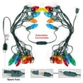 thumbnail image 7 of 24 Pcs Christmas Pathway Lights C9 LED Christmas Lights Include 4 Spare Bulbs, Christmas Lights Outdoor Gifts for Outdoor Backyard Lawn Garden Decorations, 7 of 7