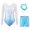 D24/Light Blue, variant on Afdoent Girls 2 Piece Outfits Girls Long Sleeve Dance Gymnastics Outfit With Glitter Rhinestone Printed Leotard Pants Headband Performance 5-6 Years
