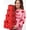 Classic, variant on 4 count Valentine's Day Nesting Boxes with Black Red Hearts Stacking Square Box Gifts Presents Wrapping Birthday Wedding Party Decor Assorted Sizes(Heart)
