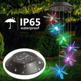 thumbnail image 4 of Cadena de luces solares colgantes con campanillas de viento: luces decorativas para exteriores para patio, porche y jardín, 4 of 5