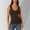 Brown, variant on Women Summer Slim Round Neck Ribbed Tank (Beige XXL)