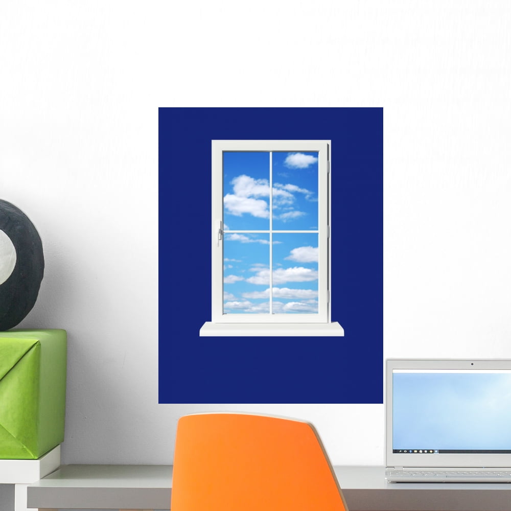 Window Skyward Wall Mural by Wallmonkeys Peel and Stick Graphic (18 in