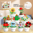 thumbnail image 2 of GZBrick Party Favors Flower Building Set Flower for Kids 6+ Not Compatible with Lego 298Pcs, 2 of 8