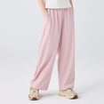 thumbnail image 5 of Girls' Pants Wide Leg High Waist Casual Sweatpants Summer Tween Flowy Baggy Joggers with Pockets Kids Back to School Clothes, 5 of 5