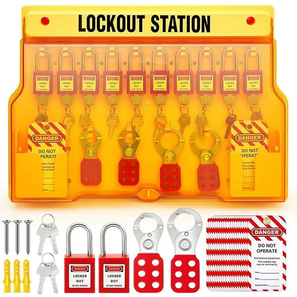 Lockout Tagout Kits, Lockout Tagout Station With Devices For Industrial ...