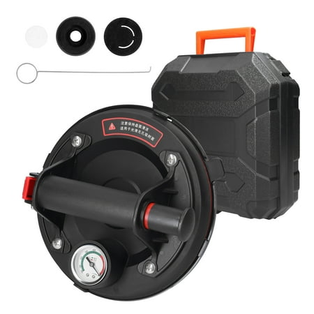 

200Mm Diameter Suction Cup With Pressure Gauge 75Kg High Bearing Capacity Heavy Duty Ceramic Tile Lifter For Granite Glass Lifting Tool
