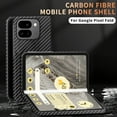 thumbnail image 2 of for Google Pixel 9 Pro Fold / Fold 2 Phone Case,Slim Hard PC + Soft TPU Lightweight Anti-Scratch Shock Absorption Carbon Fibre Durable Protective Case Wireless Charing Cover, Darkpurple, 2 of 7