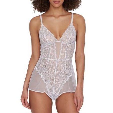 DKNY Womens Superior Lace Romper Teddy Style-DK6009