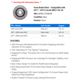 thumbnail image 2 of Front Brake Rotor - Compatible with 2017 - 2019 Lincoln MKZ 3.0L V6 2018, 2 of 2