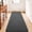 Dark Grey, variant on 2x10 Minimalist Washable Runner Rugs for Bedroom Hallway, Modern Soft Memory Foam Rug for Kids Nursery, Low Plie Indoor Runner Carpet for Dorm Kitchen Bedside Living Room Decor, Black