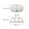 thumbnail image 2 of 3pcs Cable Clips Cord Organizer for Desk, 3 Slots Silicone Adhesive Cord Holders Organizer Cable Management, White, 2 of 5