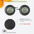 thumbnail image 4 of 2 - Pack Mini Digital Indoor Outdoor Hygrometer Temperature & Humidity Gauge, ℉/℃ Switchable, Accurate Sensor for Home, Office, Reptile Tank, Car, Greenhouse, Lab, Terrarium, Cellar （black）, 4 of 6