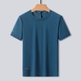 thumbnail image 5 of Leey-World Mens Tshirts Men Oversized T Shirts Vintage Tee Loose Fit Short Sleeve Casual Streetwear Baggy Washed Unisex Tops(Blue,4XL), 5 of 9