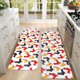 thumbnail image 4 of Kitchen Rugs Sets Of 2,White Chicken Rooster Pattern Anti Fatigue Kitchen Mat Rugs Non Slip Washable,Decorative Kitchen Floor Mats for Kitchen,Sink,Laundry,17"X47", 4 of 5