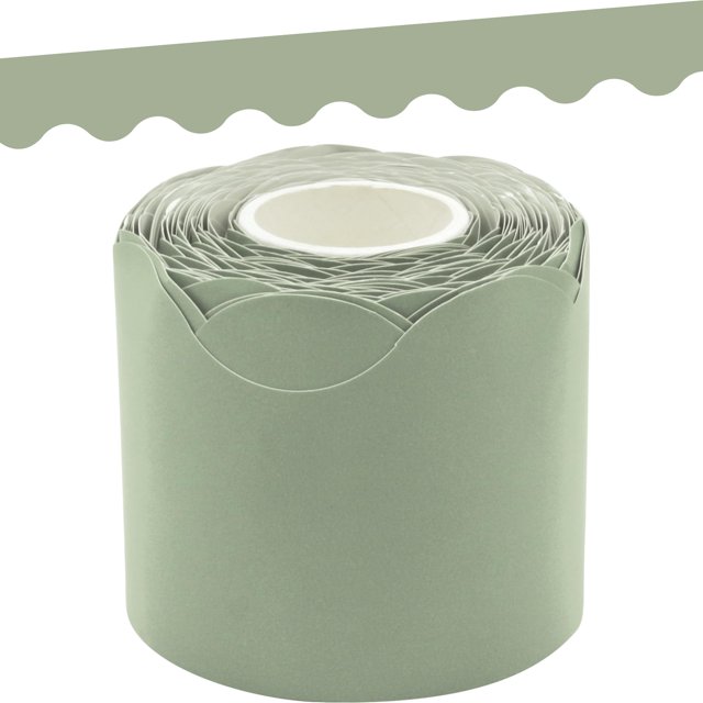 Recursos creados por un maestro de Border Trim, verde salvia, 50 pies