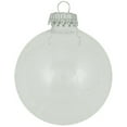 thumbnail image 2 of Glass Crafting Christmas Tree Ornaments - Designer DIY Balls from Christmas By Krebs (Clear with Silver Caps-8 Pieces, 2 5/8 inch (67mm)), 2 of 4