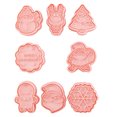 thumbnail image 2 of 8 Pcs/Set Christmas Themed Cutters  Christmas Tree DIY 3D Biscuits  Baking Mould  Decorating Tools, 2 of 8