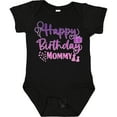 thumbnail image 3 of Inktastic Purple Happy Birthday Mommy Boys or Girls Baby Bodysuit, 3 of 5