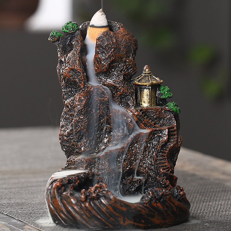 Xinwanna Resin Mountains Rivers Incense Burners Holder Censer