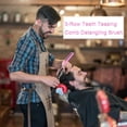 thumbnail image 4 of 3-Row Teasing Comb Detangling Brush Rat Tail Comb Adding Back Coming Hairdressing Combs, 4 of 5