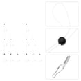 thumbnail image 1 of FUTUREORYY Sangle de Masque 12 Pcs pour Adultes avec Design Ajustable en Métal Blanc, 1 of 8