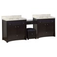 thumbnail image 1 of Imaginations Américaines 93,25 pouces W Vanity Set Noyer, 1 of 1
