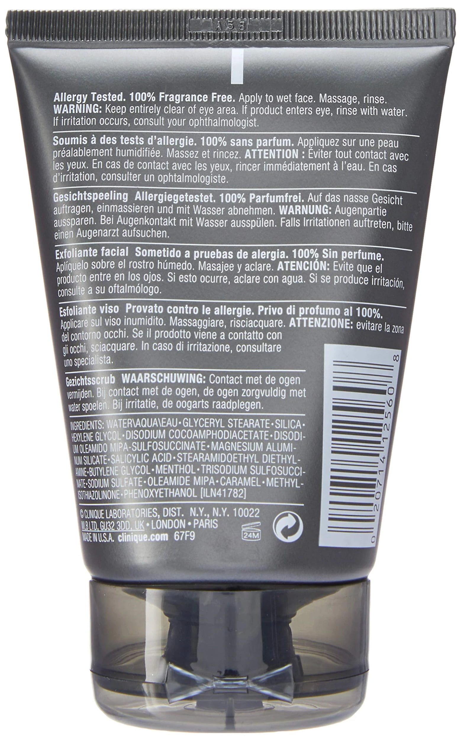 Clinique For MEN Face Scrub / フェイス　スクラブ Clinique For Men Facial Exfoliator Face Scrub 3.4 oz