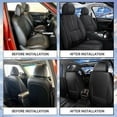 thumbnail image 6 of DIKSOAKR 2 Front Car Seat Covers Fit for Nissan Rogue Sport 2017-2021 Faux Leather Seat Cushion with Airbag Compatible Automotive Interior Accessories (Black), 6 of 7