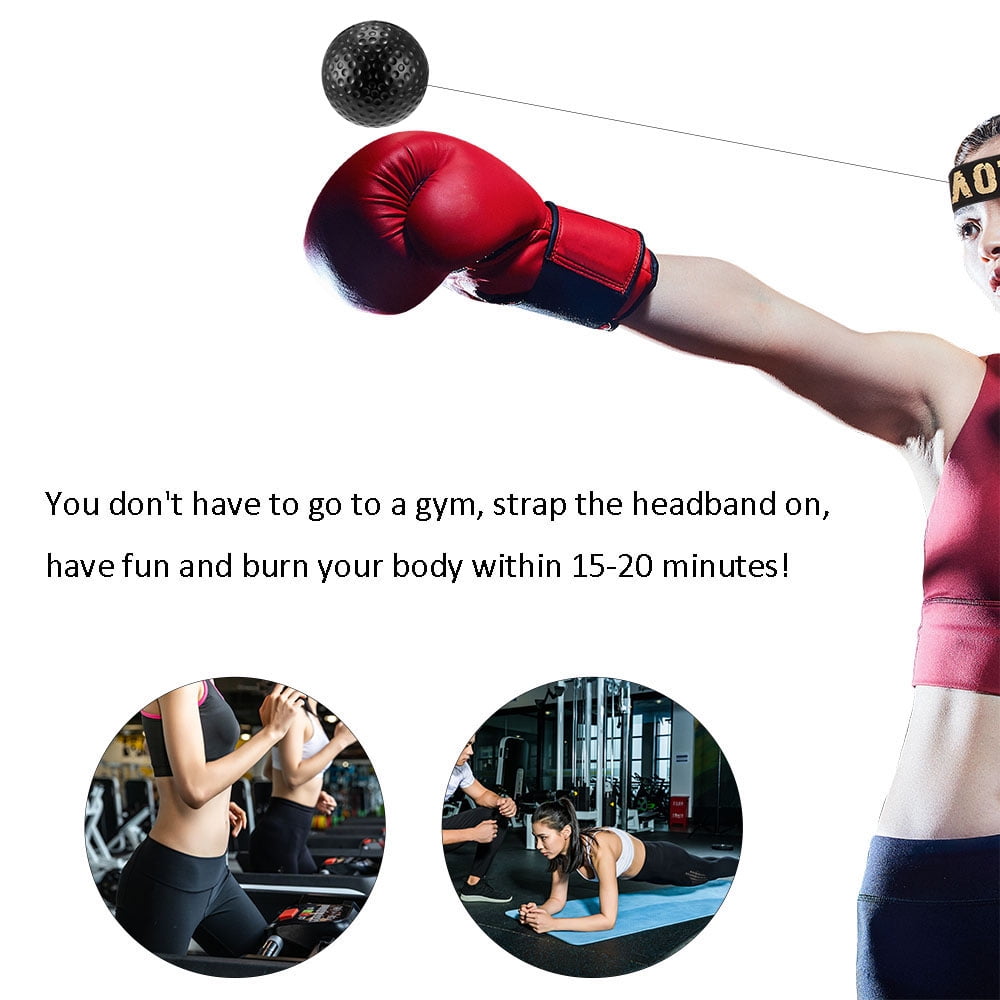Head-Mounted Boxing Reflex Punching Ball Hand Eye Training Set To Raise Reaction 