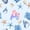 Blue A, variant on meiyoeat Rainbow Monogrammed J Twin Quilt Set for Girls, Cute Blue Ocean Axolotl Twin Coverlet Set, 2pcs, 1 Comforter and 1 Pillowcase