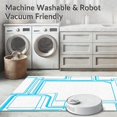 thumbnail image 5 of ODIKA 8'x10' Machine Washable Non-Slip Area Rug, Avant garde Junction Network Interconnected Maze Futuristic High Traffic Rug, Blue, 516471, 5 of 5