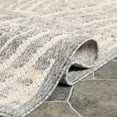 thumbnail image 6 of BNM Abstract Indoor Outdoor Area Rug, 4' x 6', Cream, 6 of 7
