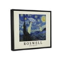 thumbnail image 3 of Stupell Industries Van Gogh UFO Roswell NM Travel & Places Painting Black Floater Framed Art Print Wall Art, 3 of 6