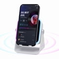 thumbnail image 2 of Gifts for Men Women, 5in 1 Wireless Induction Speaker, Bt Speaker with Cell Phone Stand Compatible with iPhone iPad Android Tablet, Cool Gadgets Gifts for Birthday, 2 of 11