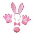thumbnail image 3 of 4x Bunny Costume Set Rabbit Ear Headband Cartoon Animal Costumes Accessories Kid, 3 of 8