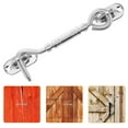 thumbnail image 4 of Miangastore Stainless Steel Hook And Eye Latch For Door With Stainless Steel Hook And Door Lock Hasp Latch For Security And Privacy Hook, 4 of 9