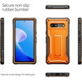 thumbnail image 6 of ExoGuard For  Google Pixel 7A Case, Rubber Shockproof Full-Body Phone Case with Kickstand (Orange), 6 of 8