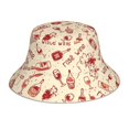 thumbnail image 1 of Balery Red Wine Sombreros para el sol para hombre y mujer, sombrero de pescador con UPF 50+, 1 of 6