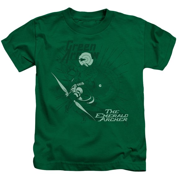 Dc - The Emerald Archer - Juvenile Short Sleeve Shirt - 5/6