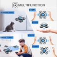 thumbnail image 4 of Kids Mini Drone, Manual Remote Control Quadcopter with 3 Batteries, Longer Flight Time, Altitude Hold, Headless Mode, Throw GO, 3D Flip, 4 of 5