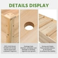 thumbnail image 4 of Yaheetech Rectangle Fir Wood Raised Garden Bed Planters, Wood, 4 of 9