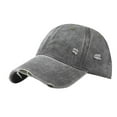 thumbnail image 1 of GDREDA Hat for Men Wash To Do Old Hole Baseball Cap Outdoor Matching Personality Light Plate Solid Color Cap，Green, 1 of 2