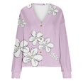 thumbnail image 4 of Cárdigan informal para mujer, chaqueta con botones estampados, abrigo de moda, blusa de poliéster para mujer, 4 of 5