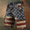 thumbnail image 6 of Independence Day Shorts for Men 2026 Summer Casual Us Flag Print Straight Leg Cargo Shorts with Pockets, 6 of 6