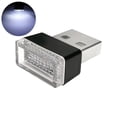 thumbnail image 1 of SGACAI Luz LED de ambiente para interior de coche, lámpara decorativa USB para coche, portátil, color azul hielo, 1 of 7