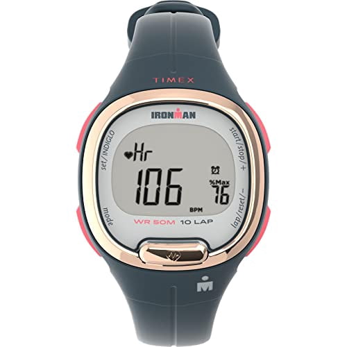 TIMEX IRONMAN Transit+ Watch with Activity Tracking & Heart Rate 33mm – Black with Resin Strap