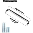 thumbnail image 4 of Goo-Ki 10''( 256mm ) Hole Center Cabinet Pulls Elegant Black Zinc Alloy Affordable Luxury Cabinet Handle Hardware for Bedroom, Kitchen, 6 Pack, 4 of 5